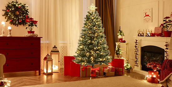 honeywell christmas tree with color lights
