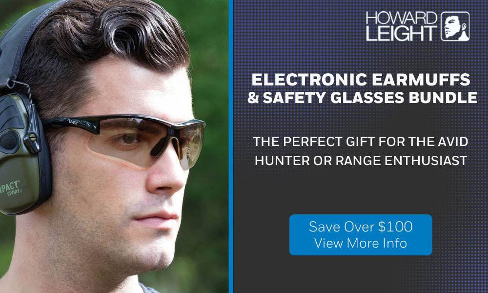 howard leight shooting sports earmuffs and safety glasses