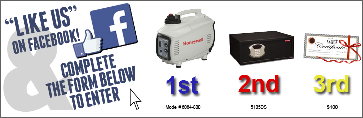 Honeywell Store Generator, Security Safe and Gift Certificate Sweepstakes