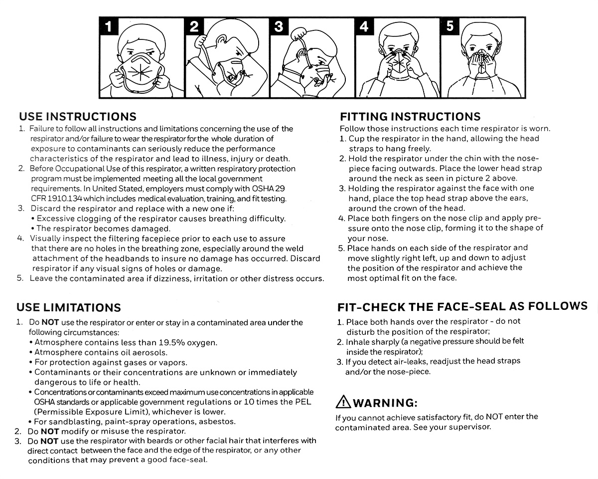 how to wear your honeywell n95 face mask