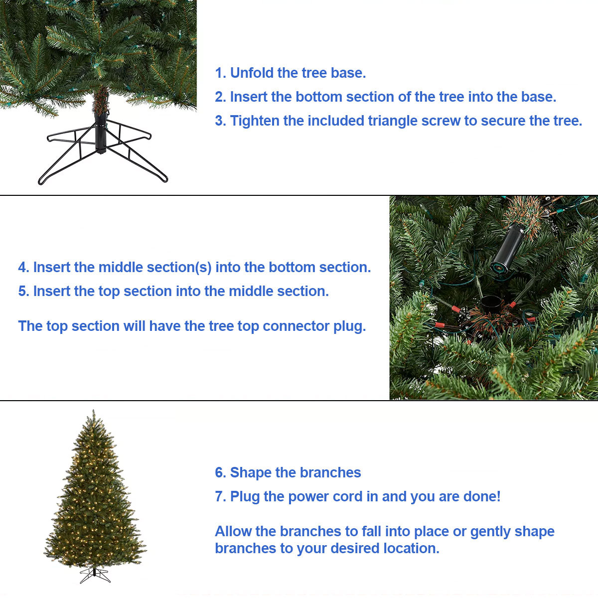 honeywell christmas tree eagle peak pine setup instructions