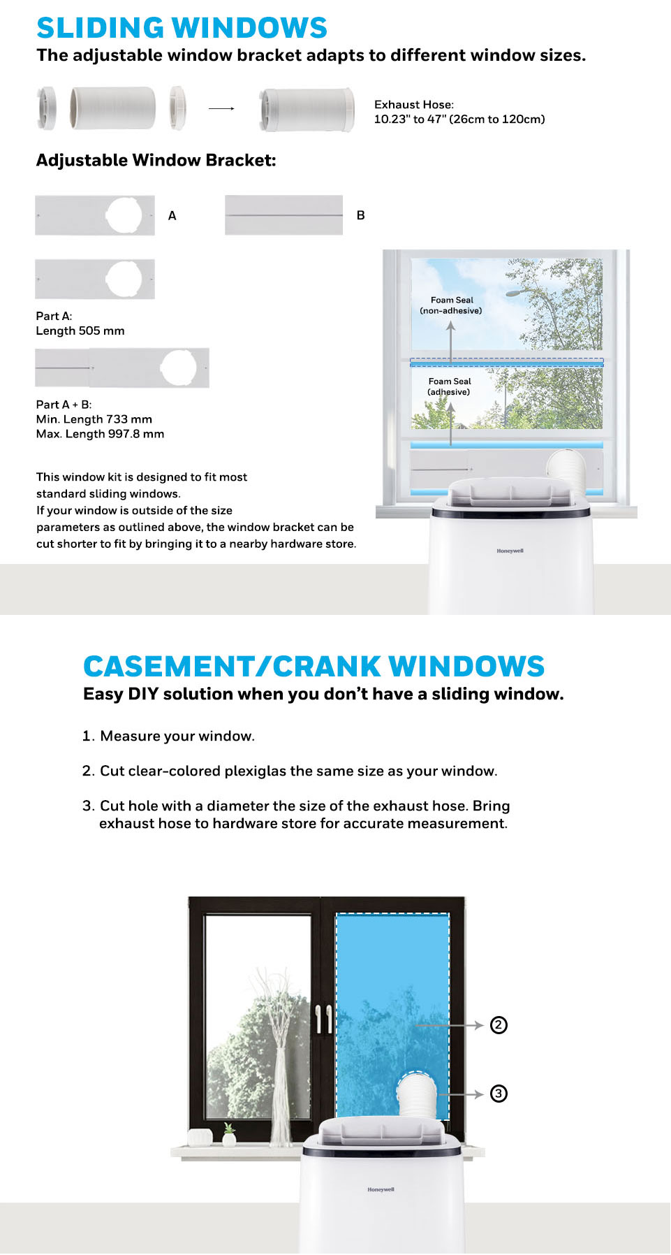 honeywell hj seroes air conditioner window bracket installation