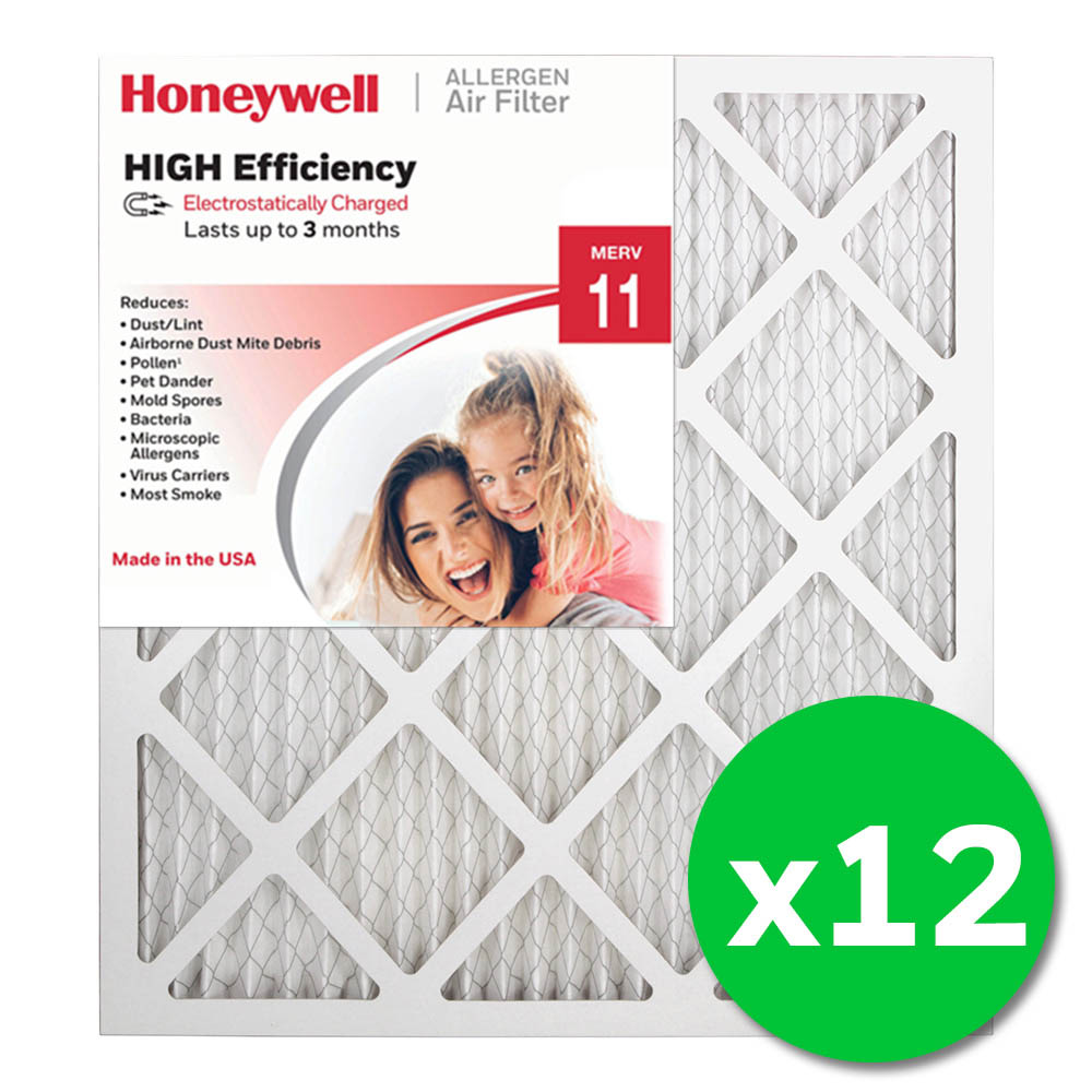 MERV 11 Pleated Furnace Air Filter 2 Pack of 18 x 18 x 1