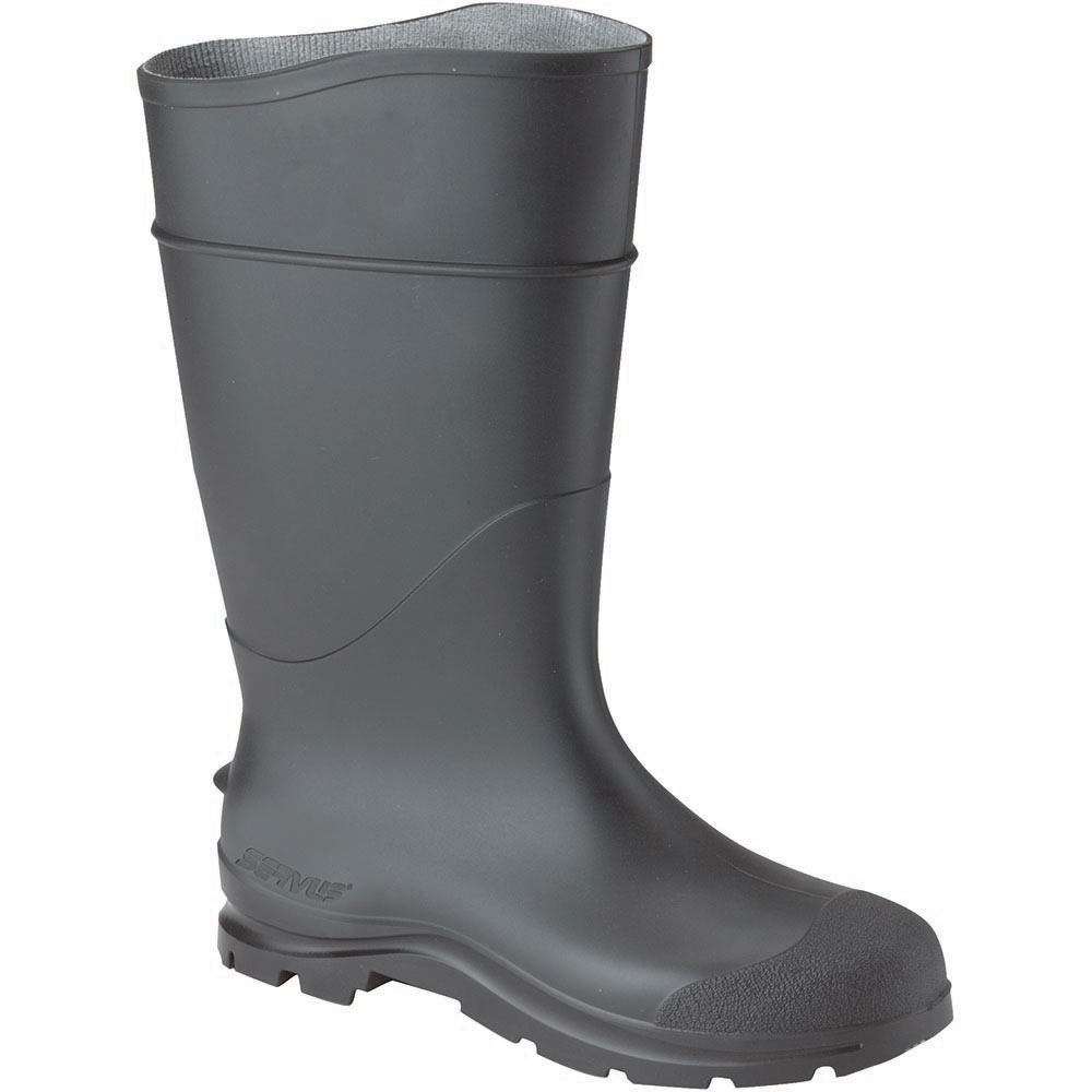 Servus By Honeywell 14 In Pvc Trac10 Sole Design Boot, Black - 18822