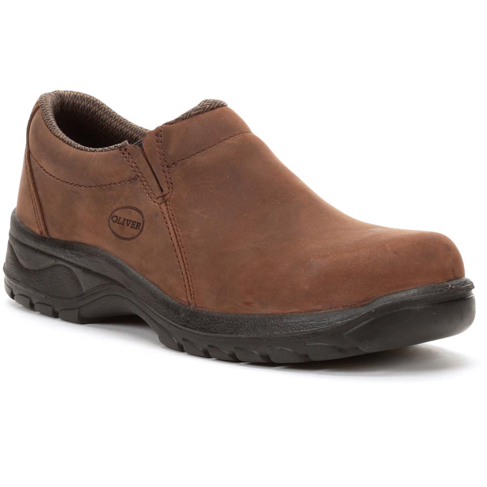 Oliver 49 Series Shoe 3 In Steel Toe, Sd Rated Outsole, Leather Boot ...