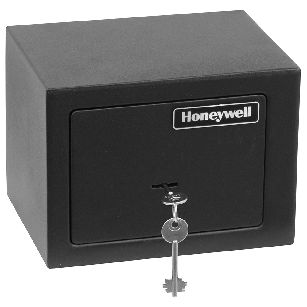 Honeywell 5002 Small Steel Security Safe with Key Lock (0.19 cu ft.)