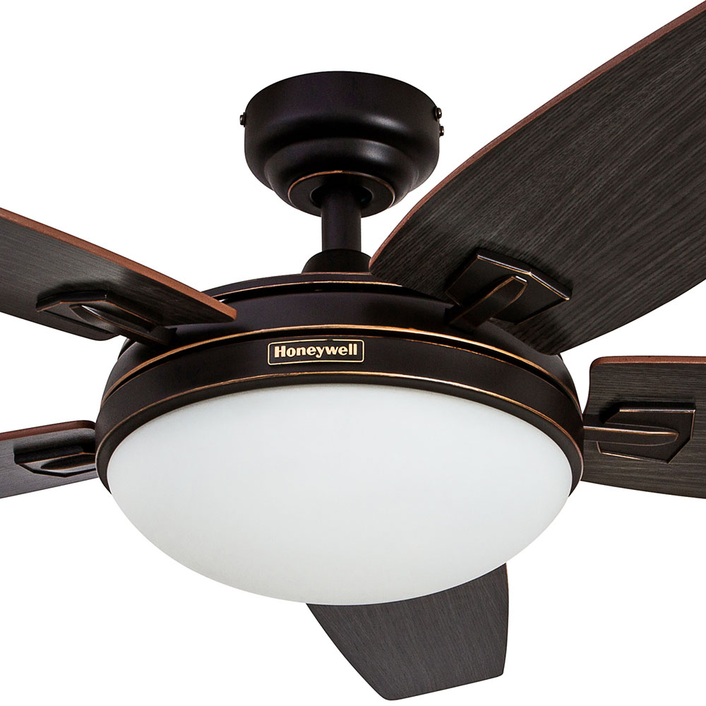 Honeywell Carmel Ceiling Fan Oil Rubbed Bronze Finish 48 Inch