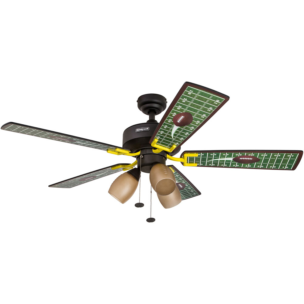 Honeywell Touchdown Indoor Ceiling Fan, Matte Black, 48-Inch - 50205