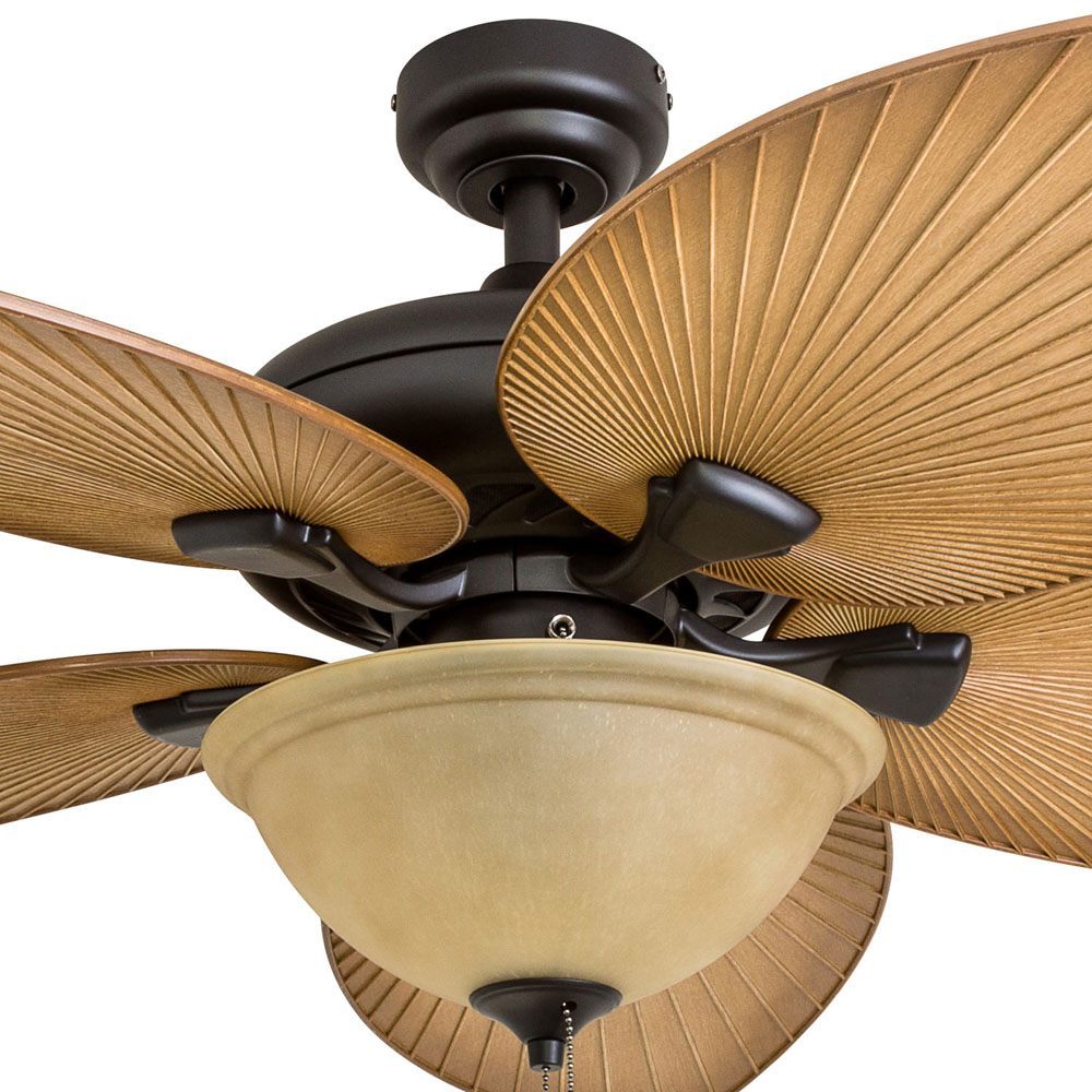 Palm Leaf Ceiling Fan       : Honeywell Palm Island 52-Inch Tropical Ceiling Fan with ... / Tropical ceiling fans are designed to waft cool breezes reminiscent of an island paradise.