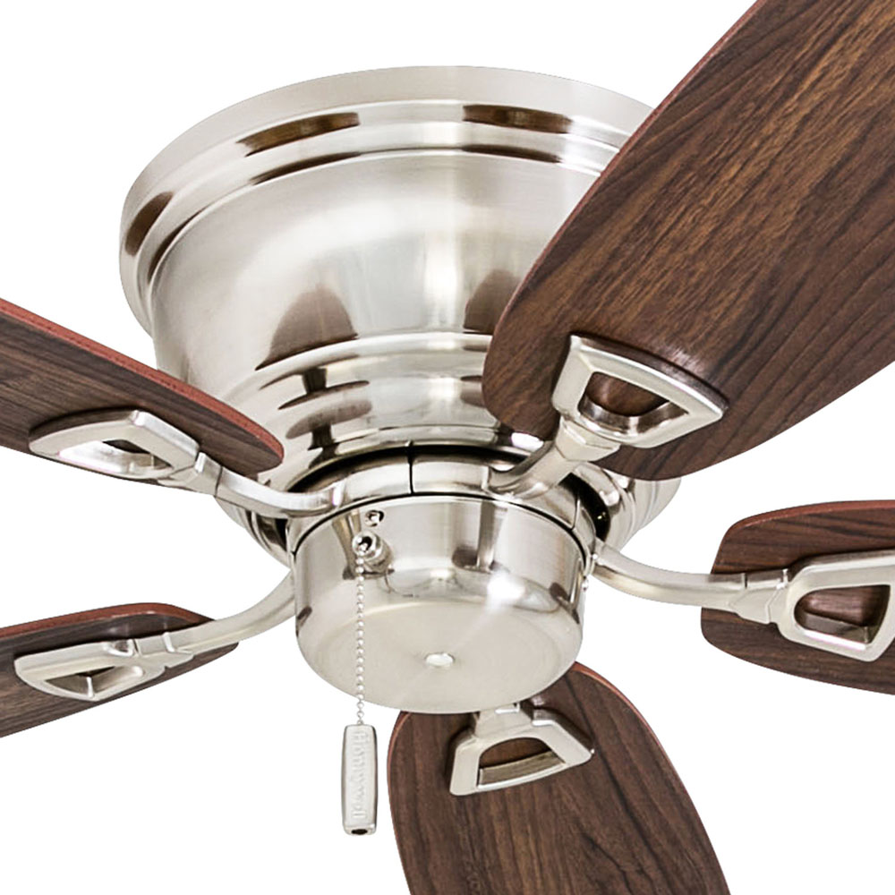 Honeywell Glen Alden Ceiling Fan Aged Brushed Nickel 52 Inch 50515 - How To Install 52 Hugger Ceiling Fan