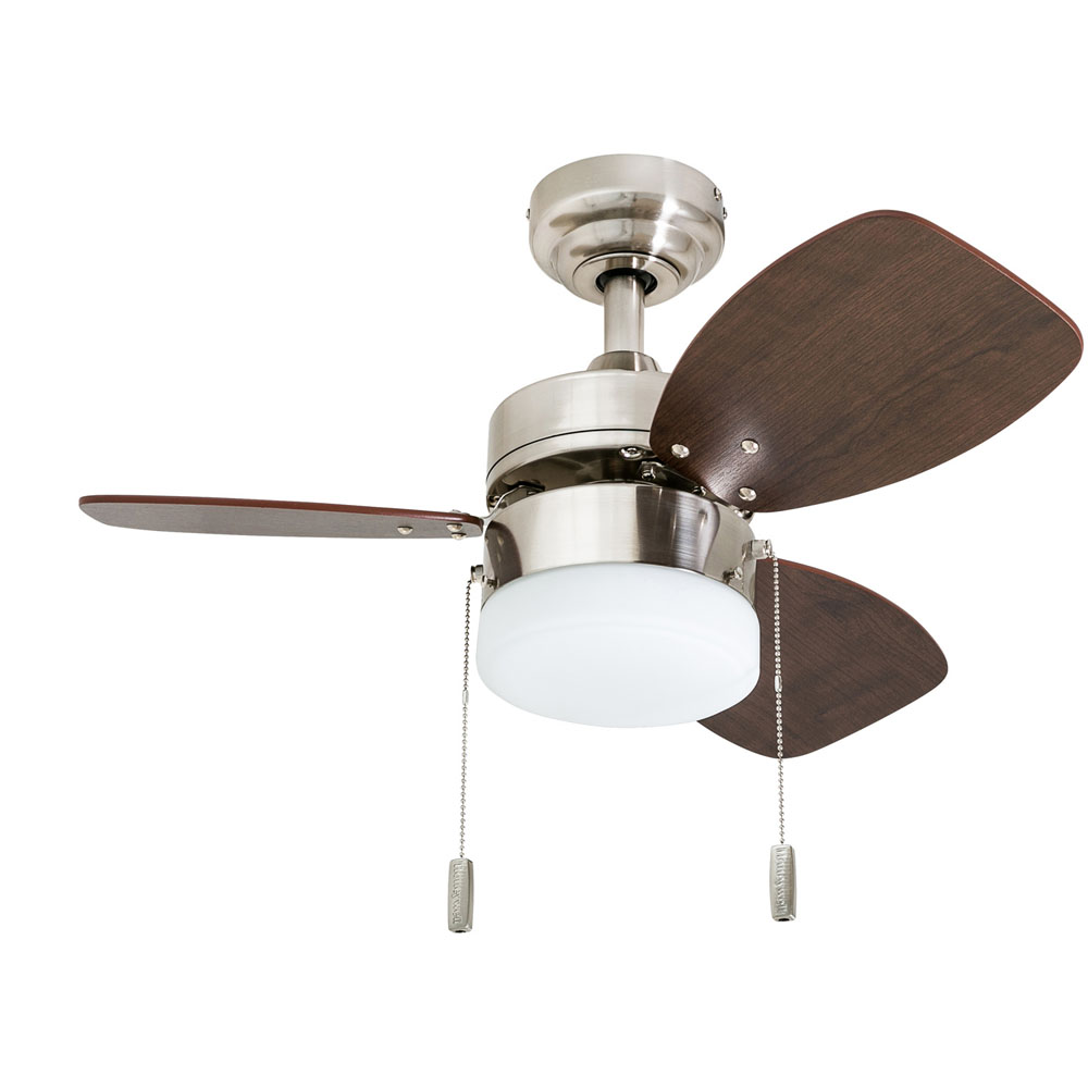 Honeywell Ocean Breeze Ceiling Fan, Brushed Nickel Finish, 30 Inch - 50601