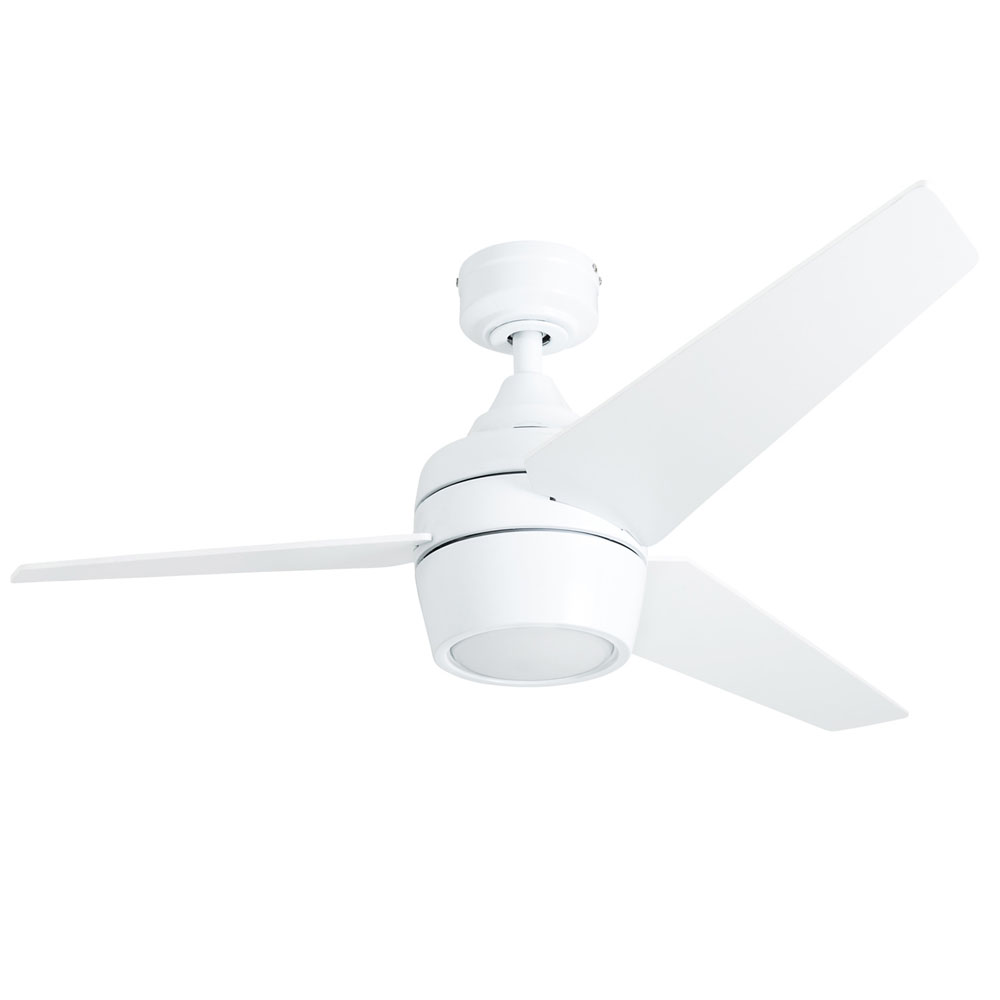 Honeywell Eamon 52 Inch Modern Bright White Remote Control Ceiling Fan With Integrated Led Light 3 Blade 50605 03