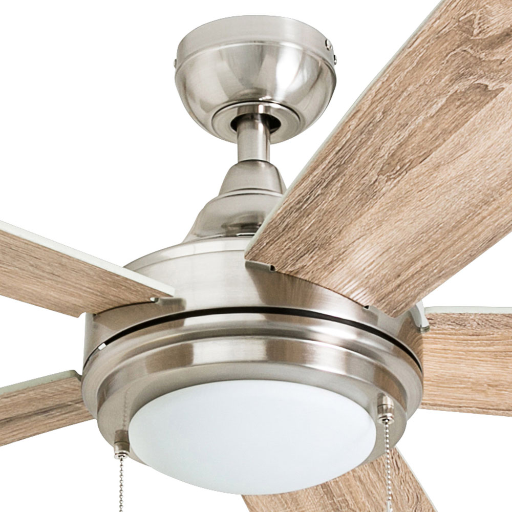 Honeywell Ventnor Brushed Nickel Integrated LED Ceiling Fan 