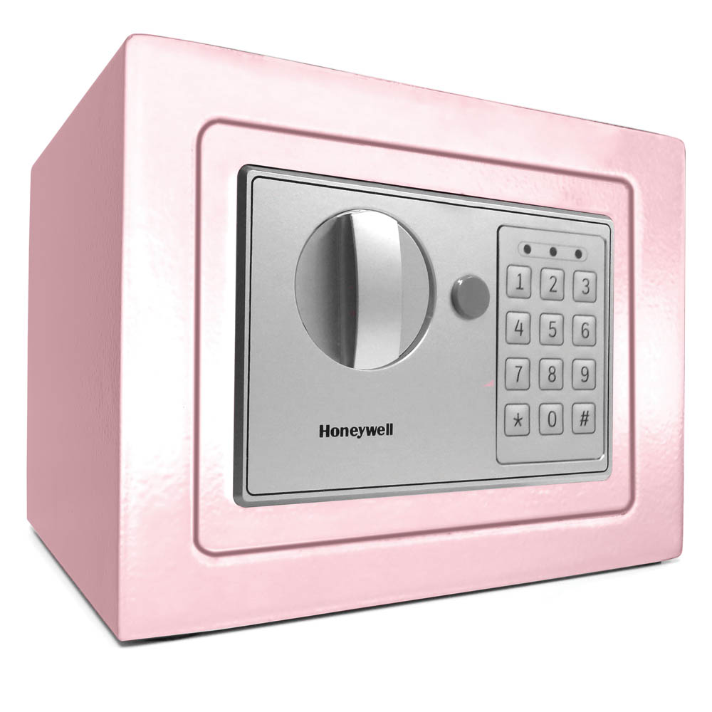 Honeywell 5605P Compact Steel Digital Security Box - Light Pink (.15 cu ft.)
