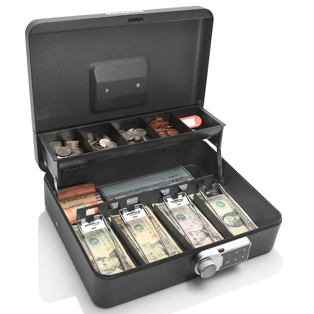 Honeywell 6213DG Digital Tiered Cash Box with Touchpad Lock