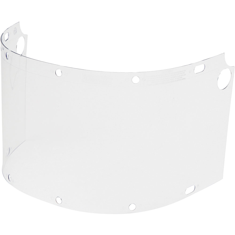 Honeywell Fibre-Metal Dual Crown Extended View Face Shield Window, 8 in x 16.5 in x .06 mm