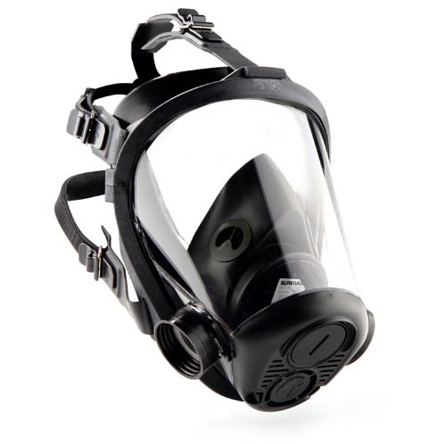 Honeywell Survivair Opti-Fit Tactical Gas Mask Facepiece with 5-Point Strap
