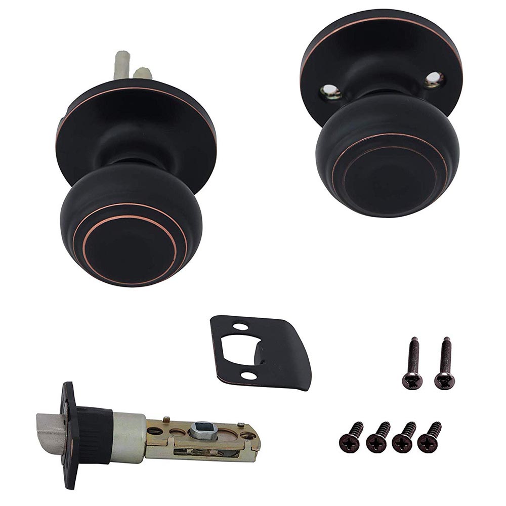 thumbnail image 2 of Honeywell Classic Entry Door Knob - Oil Rubbed Bronze Keyed Entry Lock 2 of 9