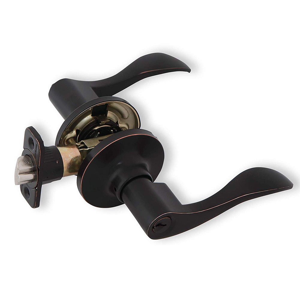 Honeywell Wave Entry Lever, Oil Rubbed Bronze