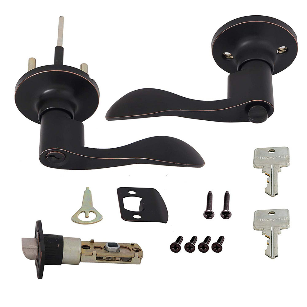 Honeywell Wave Entry Lever, Oil Rubbed Bronze