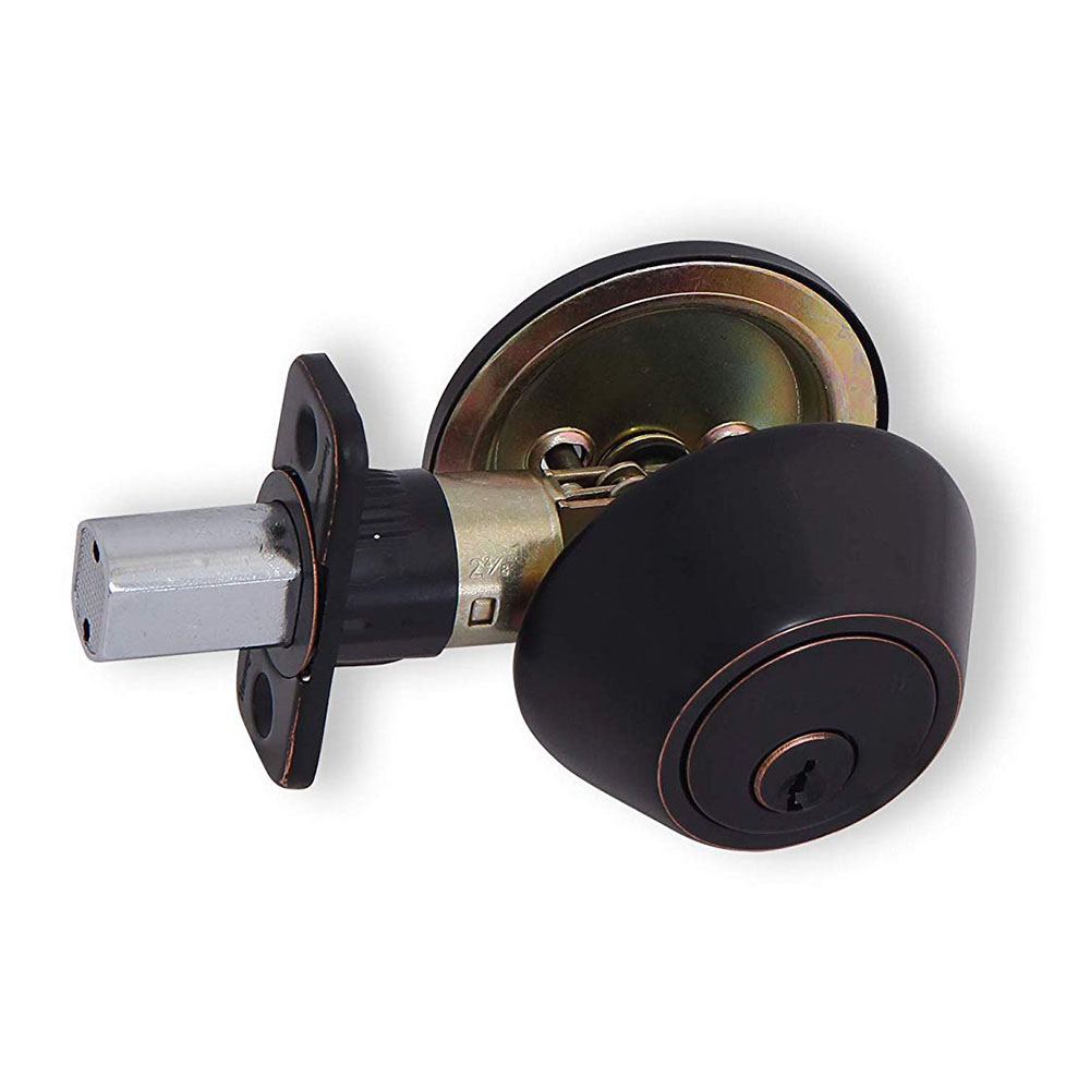 Honeywell Single Cylinder Deadbolt, Oil Rubbed Bronze, 8111409