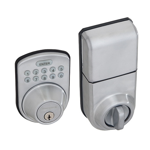 Honeywell Digital Deadbolt Door Lock With Electronic Keypad - Matte Silver : Target