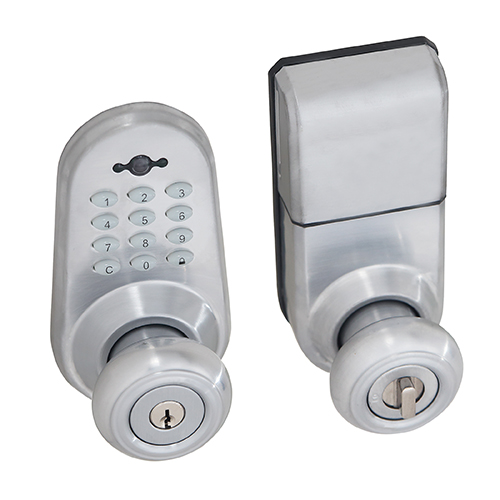 Honeywell Digital Door Lock Entry Knob with Remote in Satin Chrome, 8632301