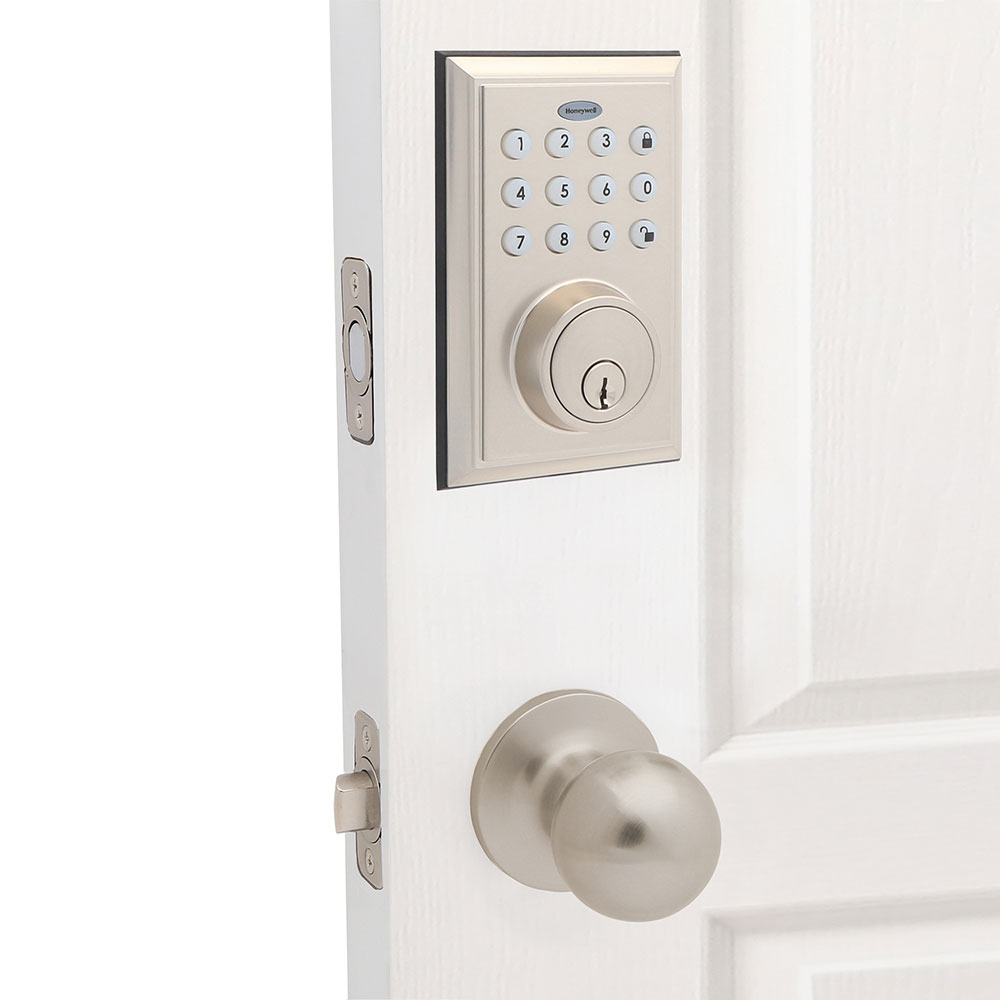 Honeywell Bluetooth Enabled Digital Door Knob Lock With Keypad, Bronze