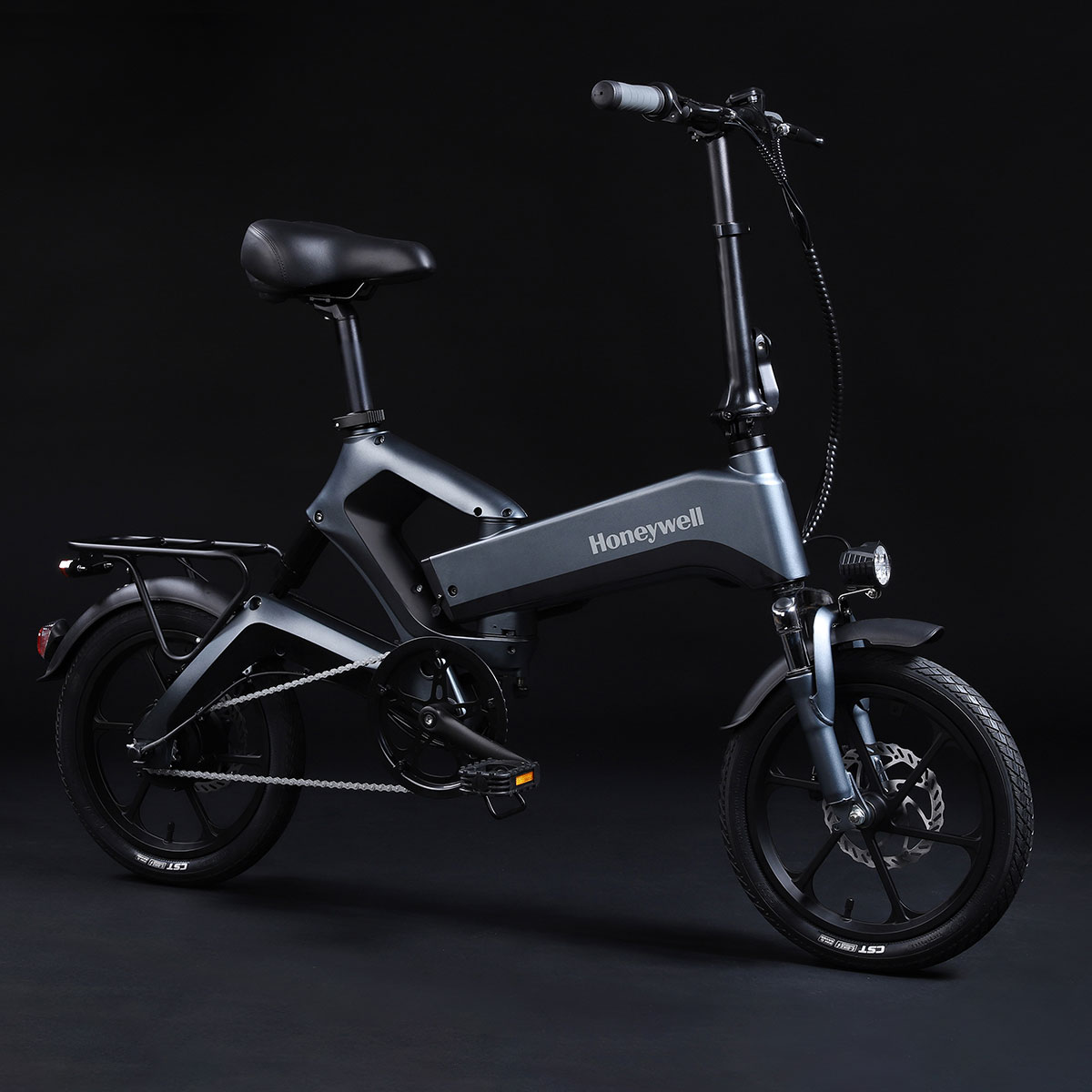 Honeywell Dasher Electric Foldable Commuter E-Bike, Dark Gray