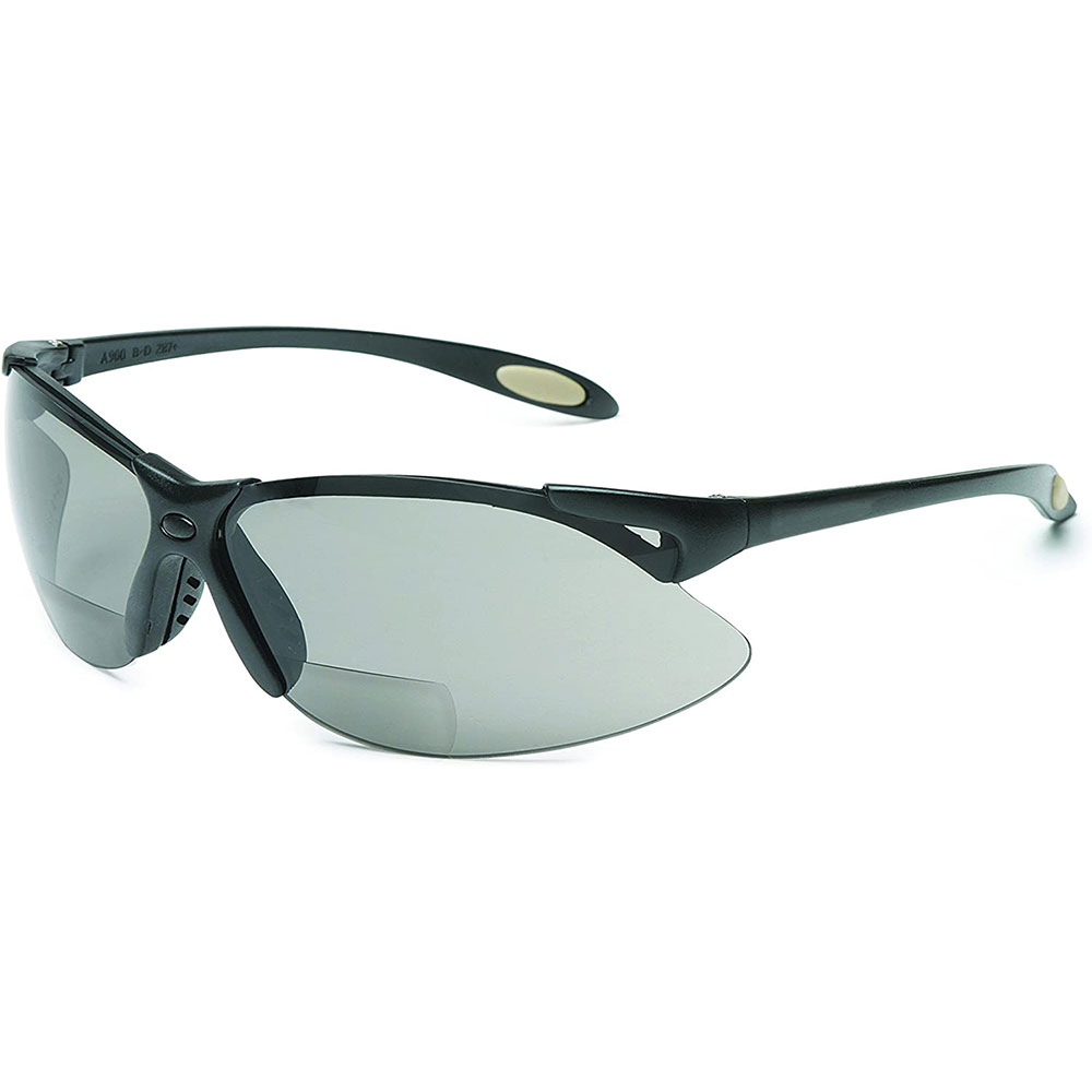 UVEX by Honeywell Reader/Magnifier Series Black Frame, +2.5 Diopter TSR Gray Lens with Anti-Scratch Hardcoat - A962