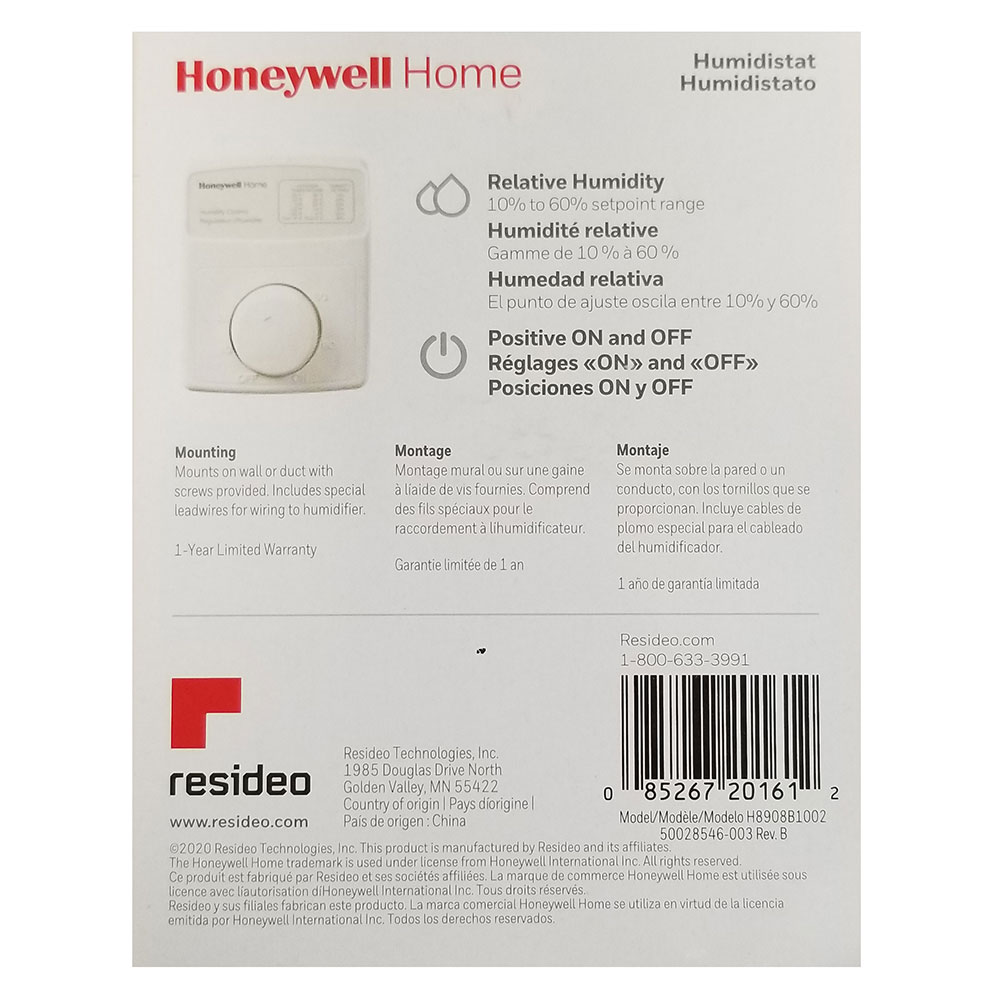 Details about   HONEYWELL H46F1029 DEHUMIDSTAT CONTROL 