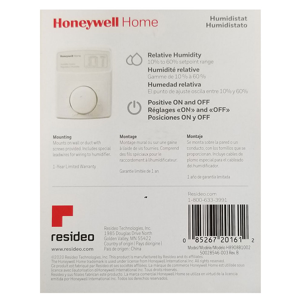 Honeywell® Digital Control Humidistat