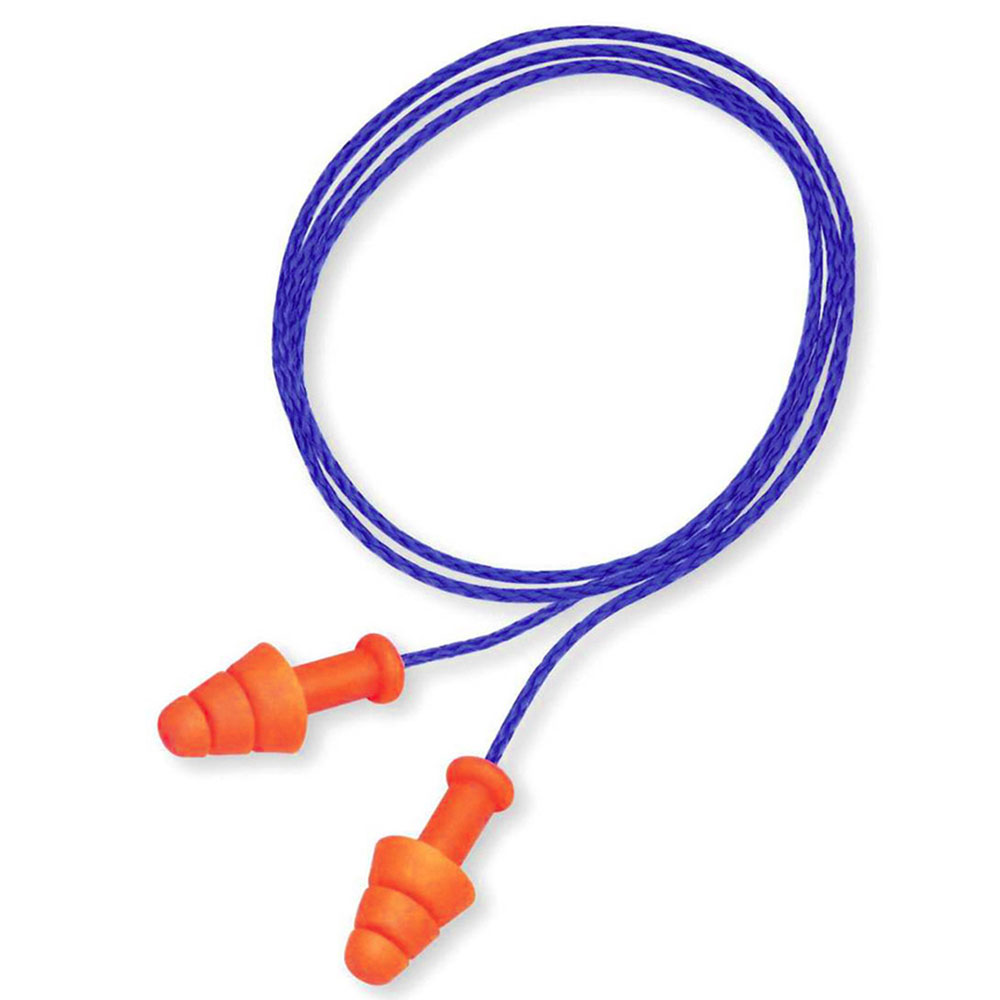 Honeywell Smart Fit corded multiple-use earplugs - 2 pair with case -  R-01520