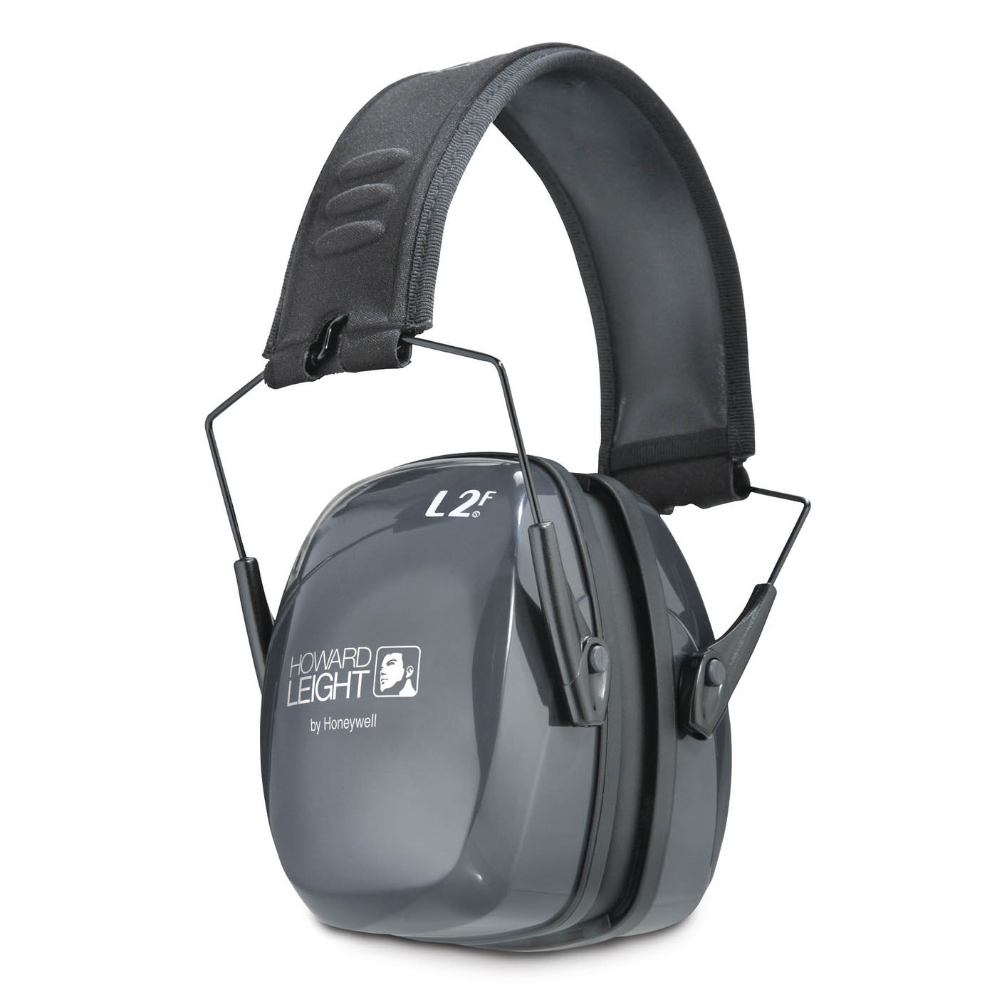 Howard Leight by Honeywell Leightning L2F Folding Style Earmuff, Charcoal Gray - R-01525