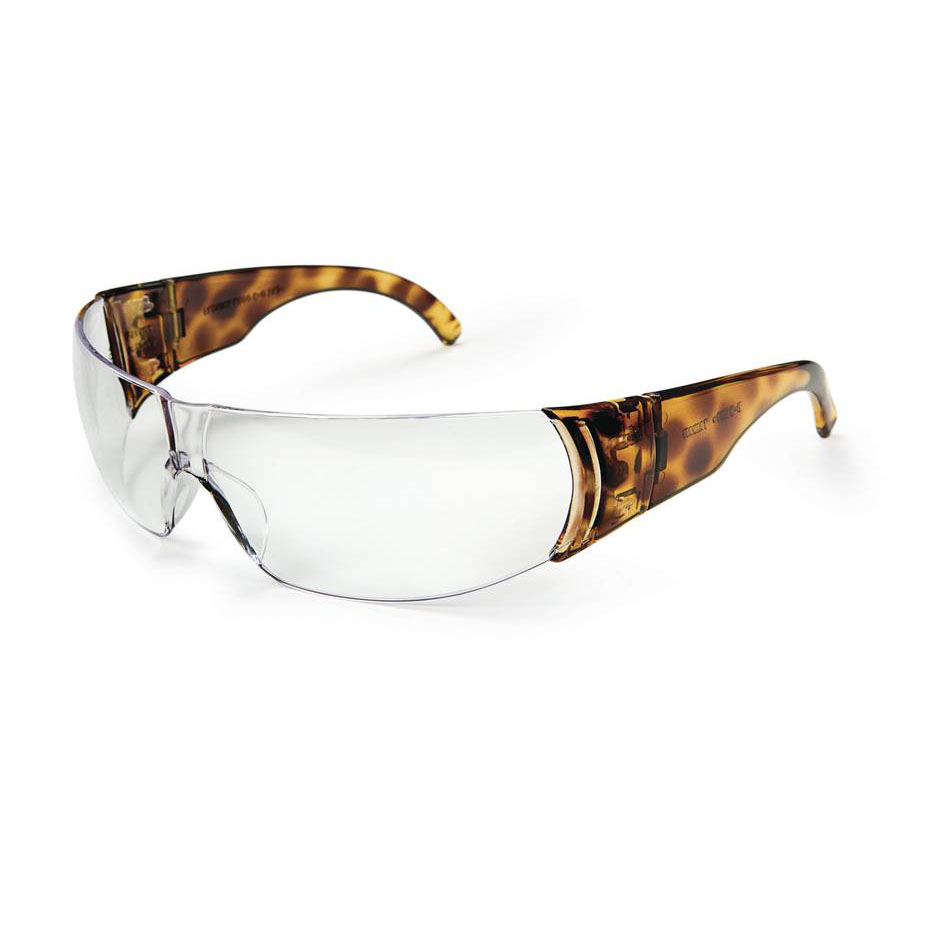Howard Leight by Honeywell W300 Women's Series Shooter's Safety Eyewear, Tortoise Shell Frame, Clear Lens - R-01704