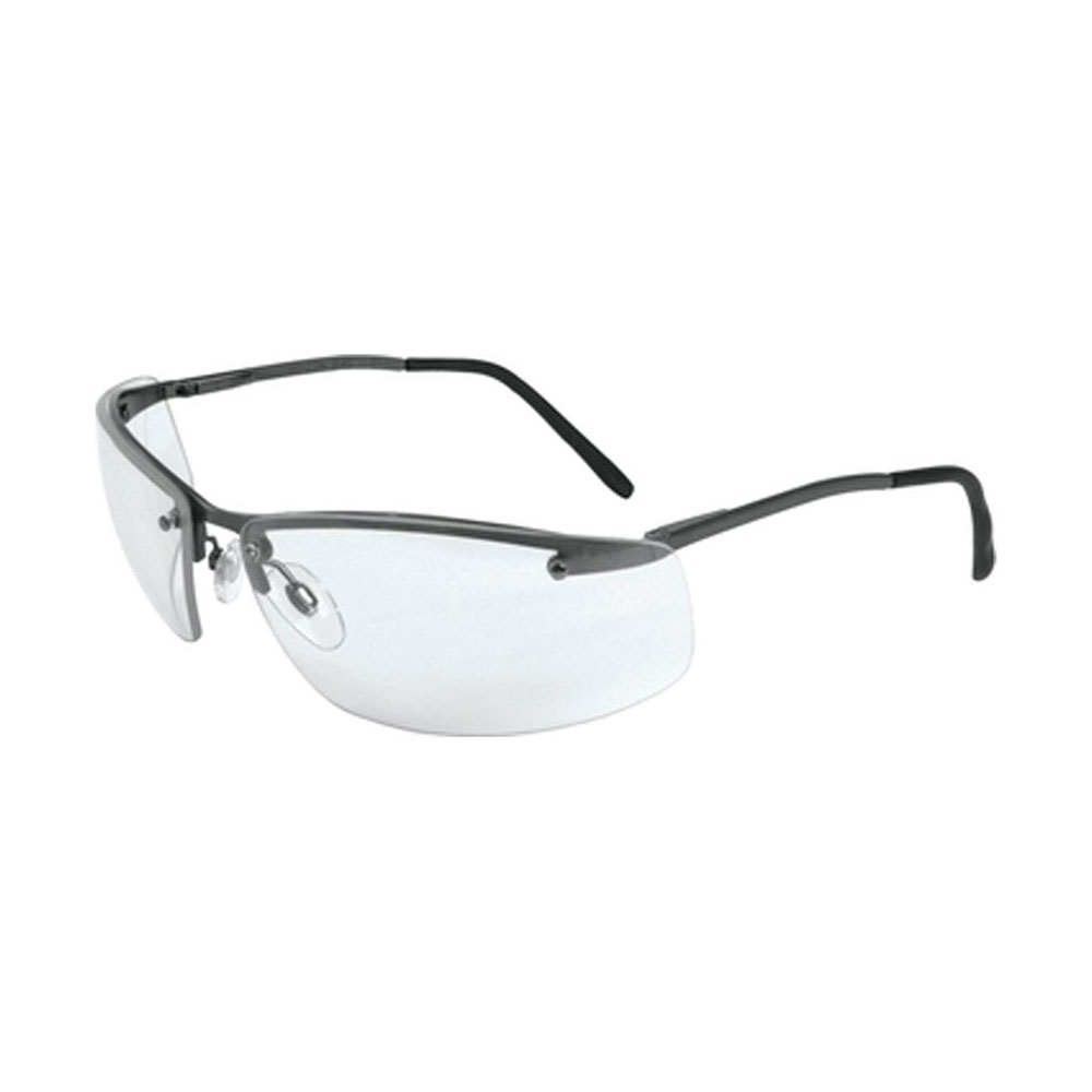 Honeywell Slate Shooter's Safety Eyewear, Metal Frame, Clear Lens, Anti-Fog Lens Coating - R-01770