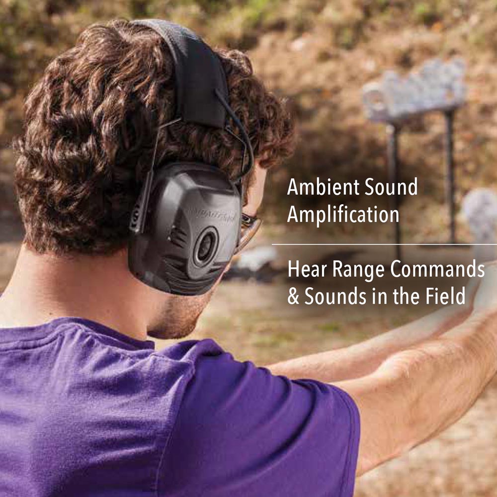 Ranger Foldable Noise Reduction Ear Muffs – 26 DB NRR – Passive Hearing Protection For Shooting Range