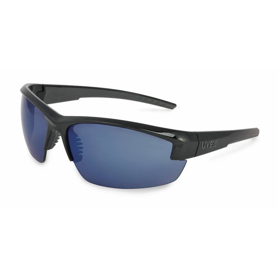 Howard Leight Mercury Blk Frame Blue Lens W MicrofiberBag