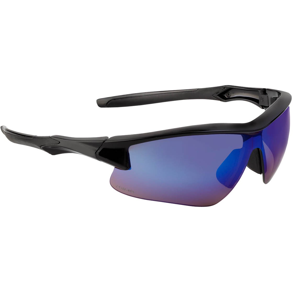 Howard Leight by Honeywell Acadia Shooter's Safety Eyewear, Black Frame, Blue Mirror Lens with Scratch-Resistant Hardcoat Lens Coating - R-02218