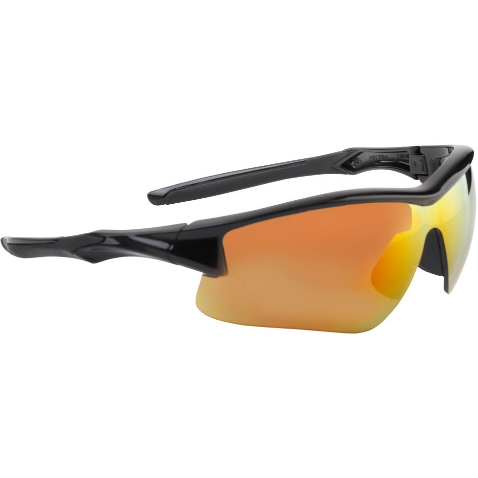 Howard Leight by Honeywell Acadia Shooter's Safety Eyewear, Black Frame, Red Mirror Lens with Scratch-Resistant Hardcoat Lens Coating - R-02219