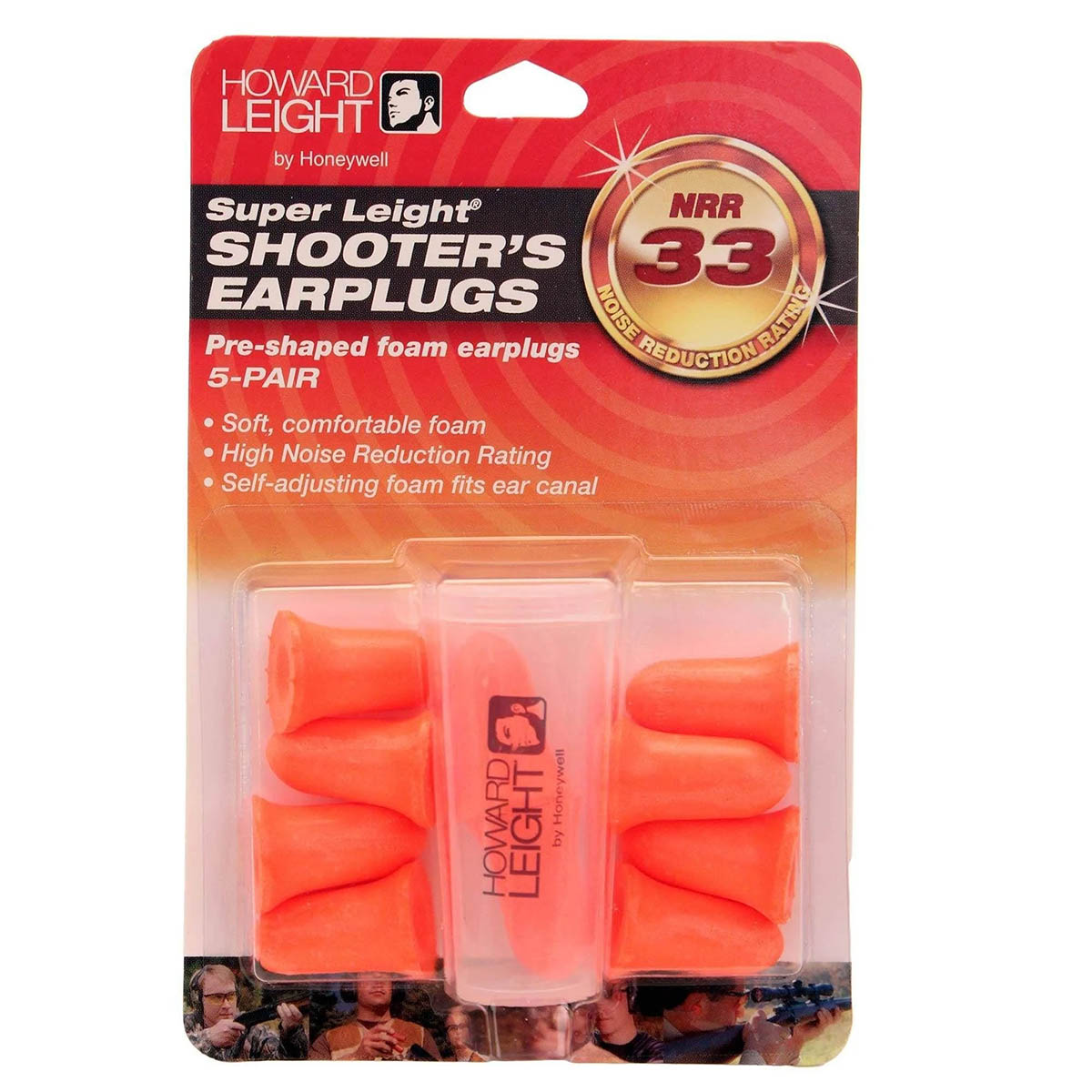 Honeywell Super Leight Disposable Foam Shooting Earplugs, 5-Pairs