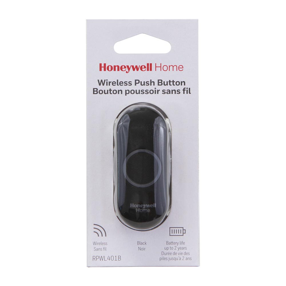 Honeywell Home Wireless Doorbell Push Button for Series 3, 5, 9 Door Bells  (Black) - RPWL401B