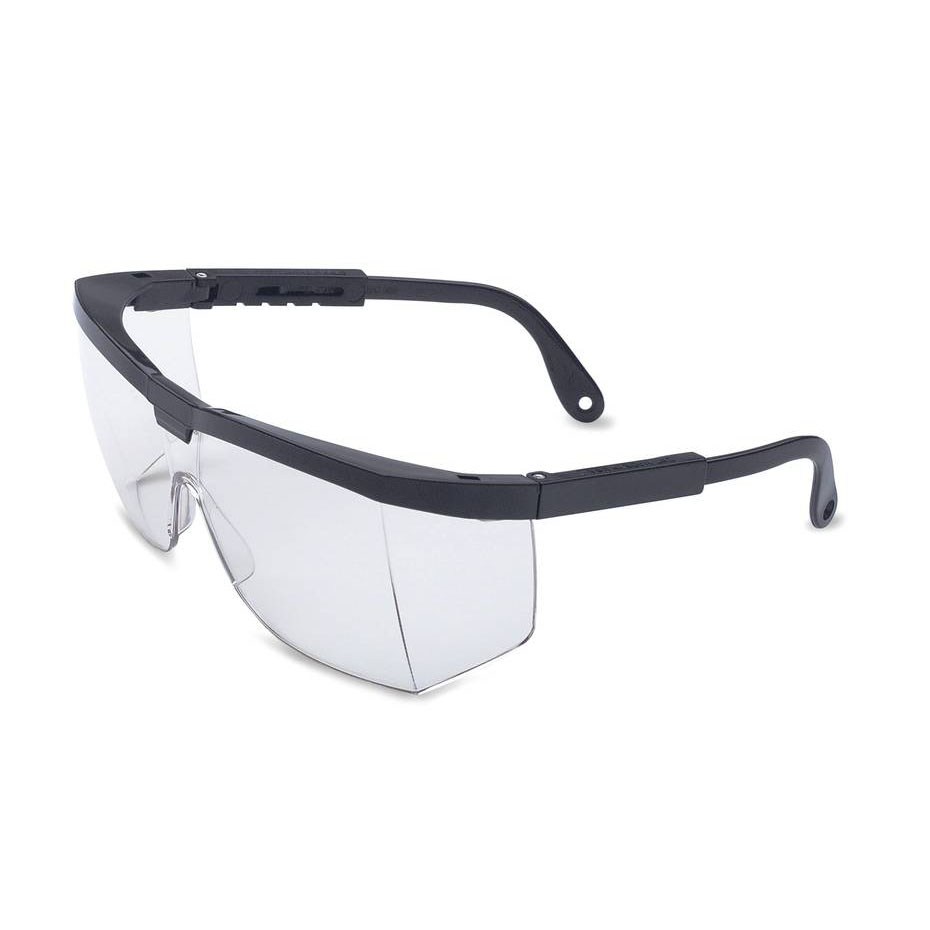 Honeywell A200 Safety Eyewear with Black Frame, Clear Lens, Scratch-Resistant Hardcoat Lens Coating - RWS-51003