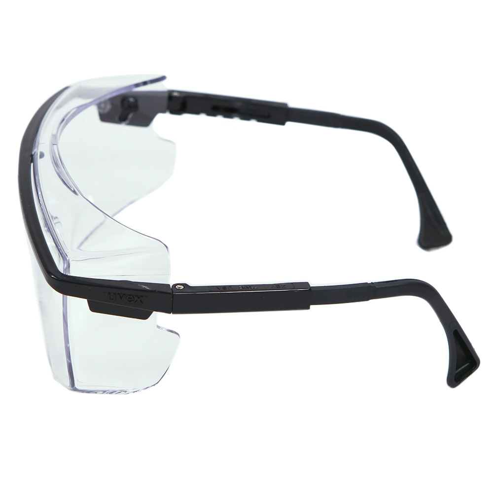 Black Frame SCT-Gray Ultra-Dura Hardcoat Lens Uvex S2506 Astrospec OTG 3001 Safety Eyewear 