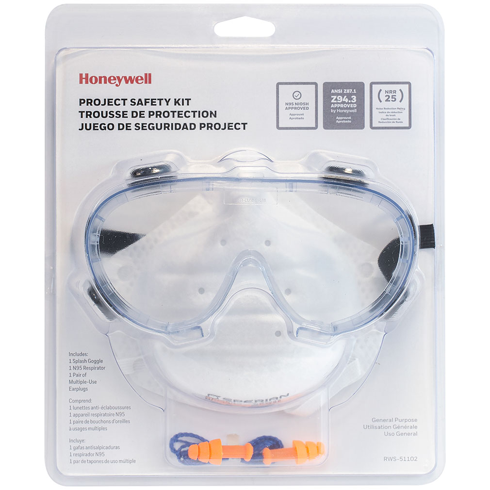 Honeywell Impact and Splash Project Safety Goggle Kit - RWS-51102