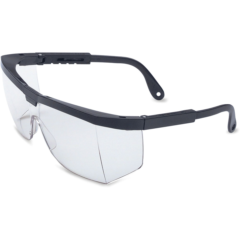 Honeywell Sant Cruz A200 Safety Glasses, Black Frame Clear Lens with Anti-Scratch Hard Coat - RWS-51136