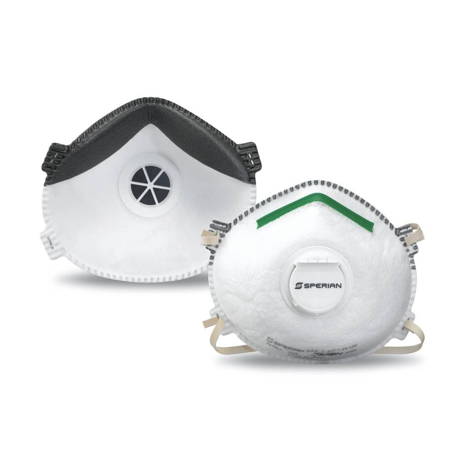Honeywell Sperian Saf-T-Fit Plus N95 Disposable Respirator with exhalation valve, 10 per box - RWS-54007