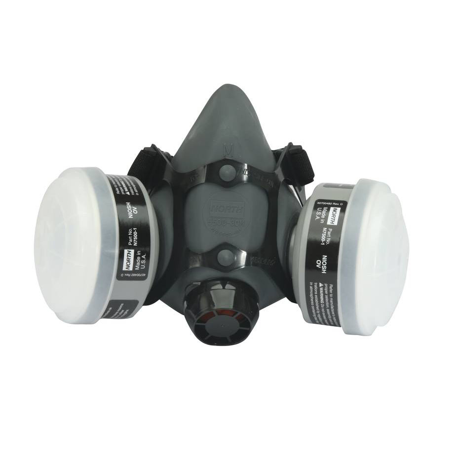 Honeywell OV/R95 Reusable Paint Spray & Pesticide Respirator Convenience Pack; Medium Elastomer Half Mask - RWS-54027