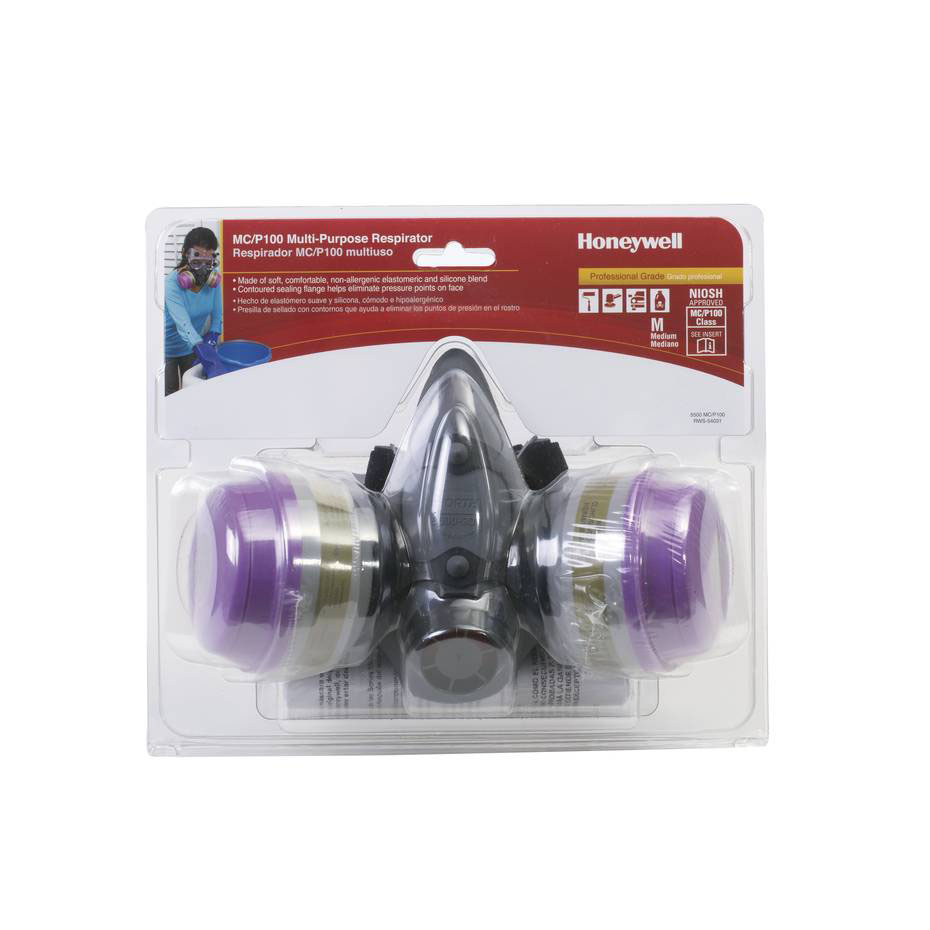 Honeywell maskMC/ P-100 Reusable Paint Spray & Pesticide RWS-54031 Medium 