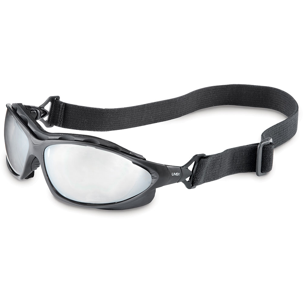 UVEX by Honeywell Seismic Black Safety Glasses With SCT-Reflect 50 Anti-Fog Lens - S0604X